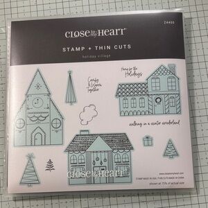 CTMH Holiday Village Stamp + Thin Cuts